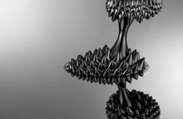 ferrofluid on silicon wafer
