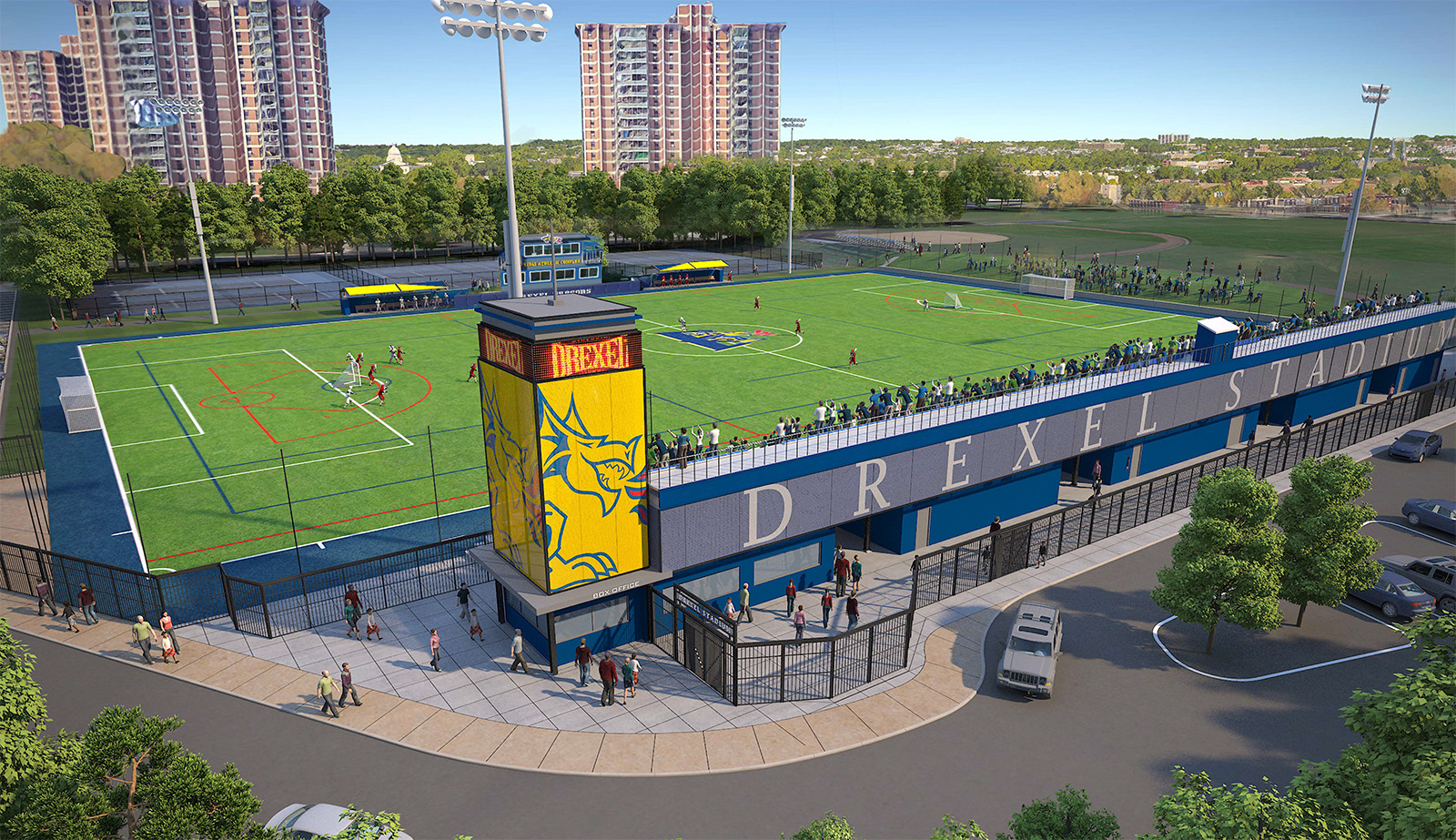 Rendering of vidas athletic complex improvements