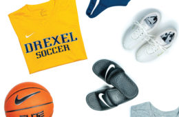 Drexel Athletic gear with Nike logo