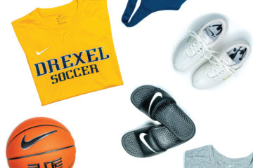 Drexel Athletic gear with Nike logo