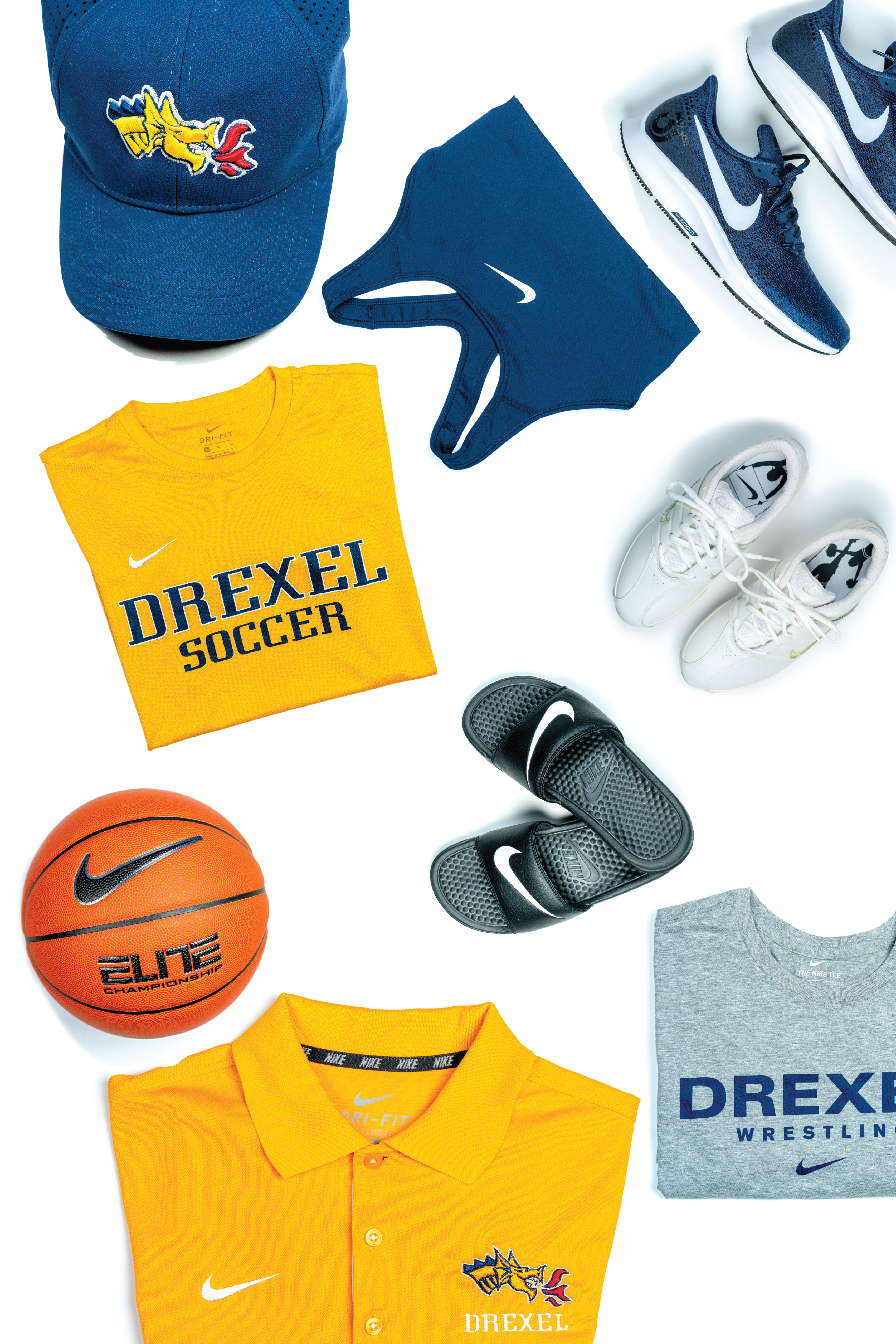 Drexel Athletic gear with Nike logo