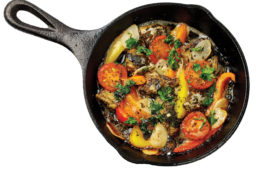 vegetables in a skillet