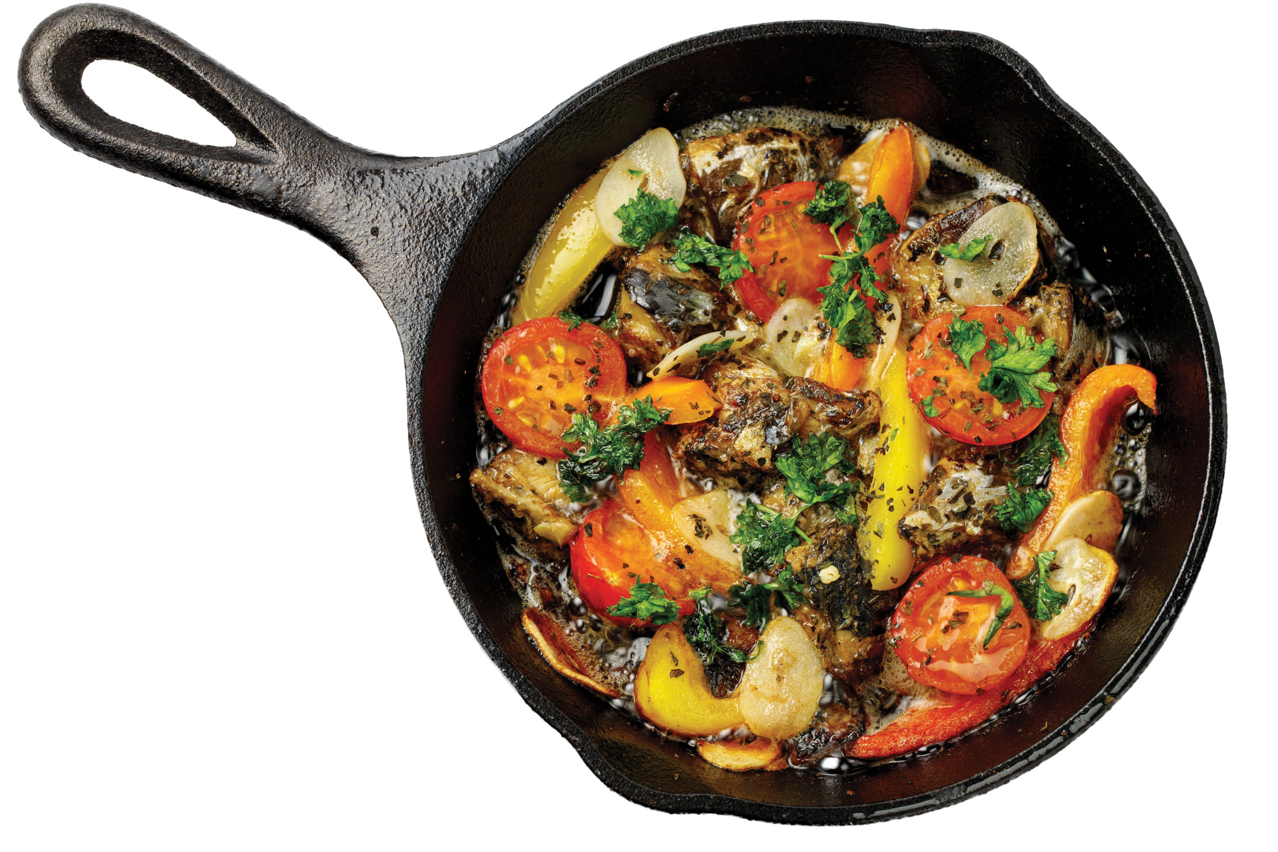 vegetables in a skillet