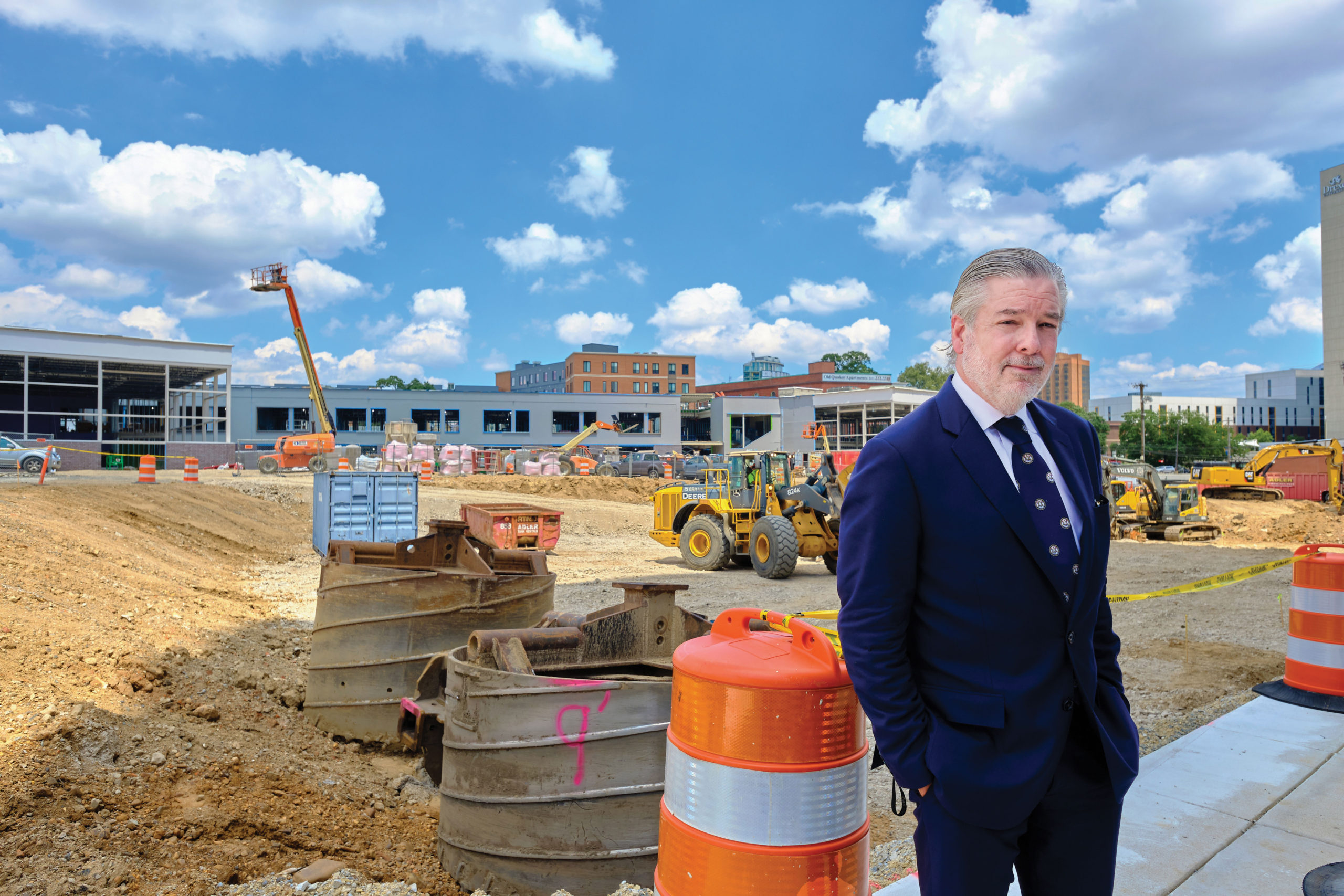 President John Fry, on the uCity Square site