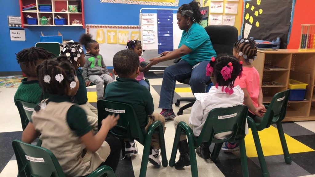 students in a classroom