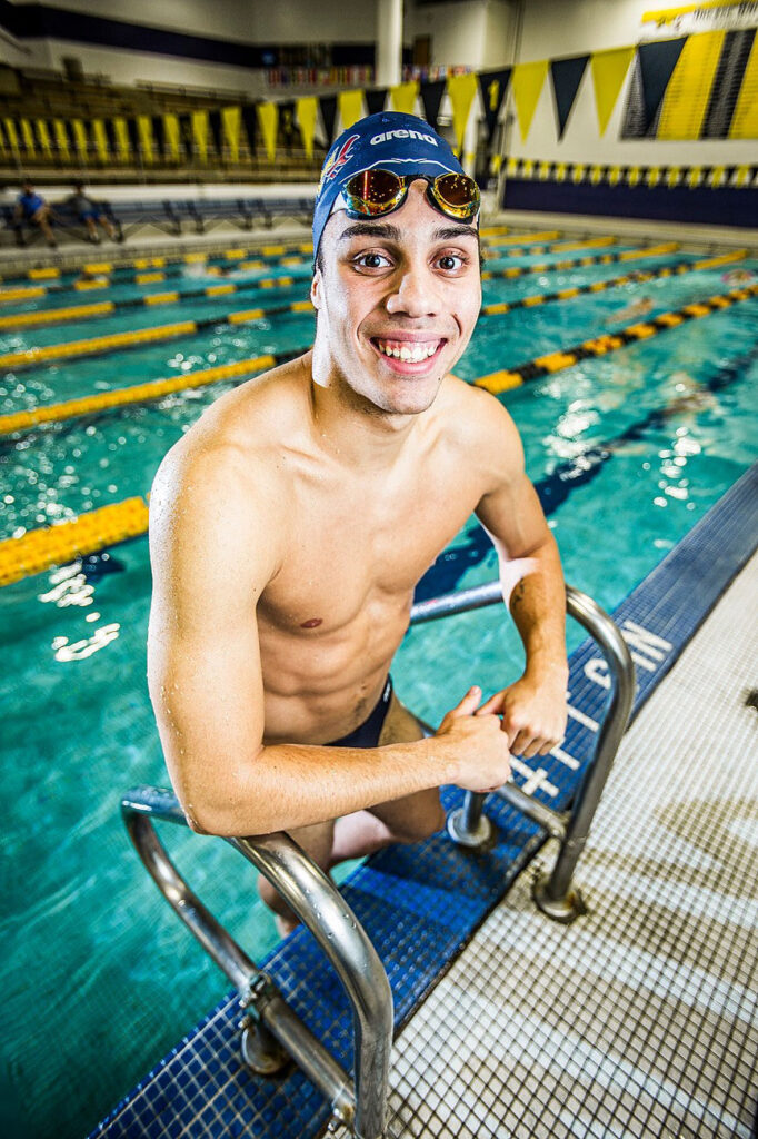 Sebastian Smith in pool